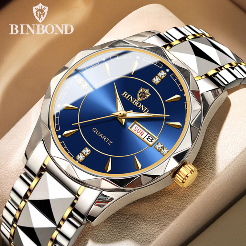 Luxury Watch Top 10 - BINBONG montre d'affaires hommes imperméable sport