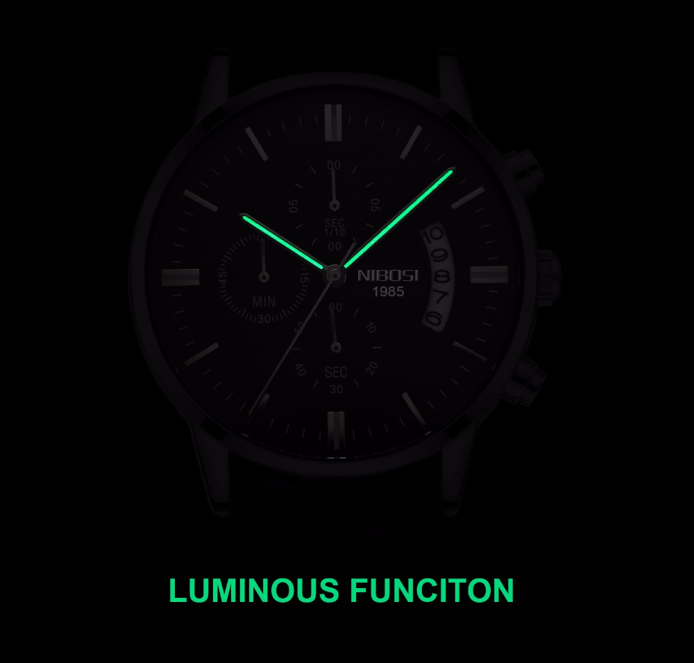 NIBOSI acier inoxydable montre - Luxury Watch Maker avis et prix